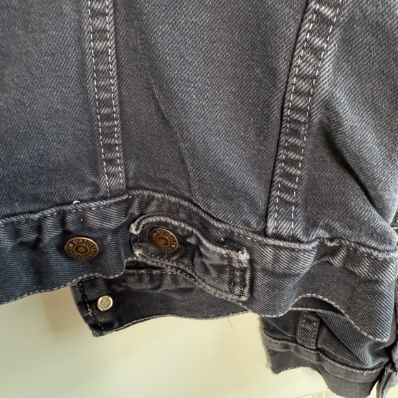 1970s Vintage Black Levi Jacket - Naturally Distressed - XS - Picture 14 of 16